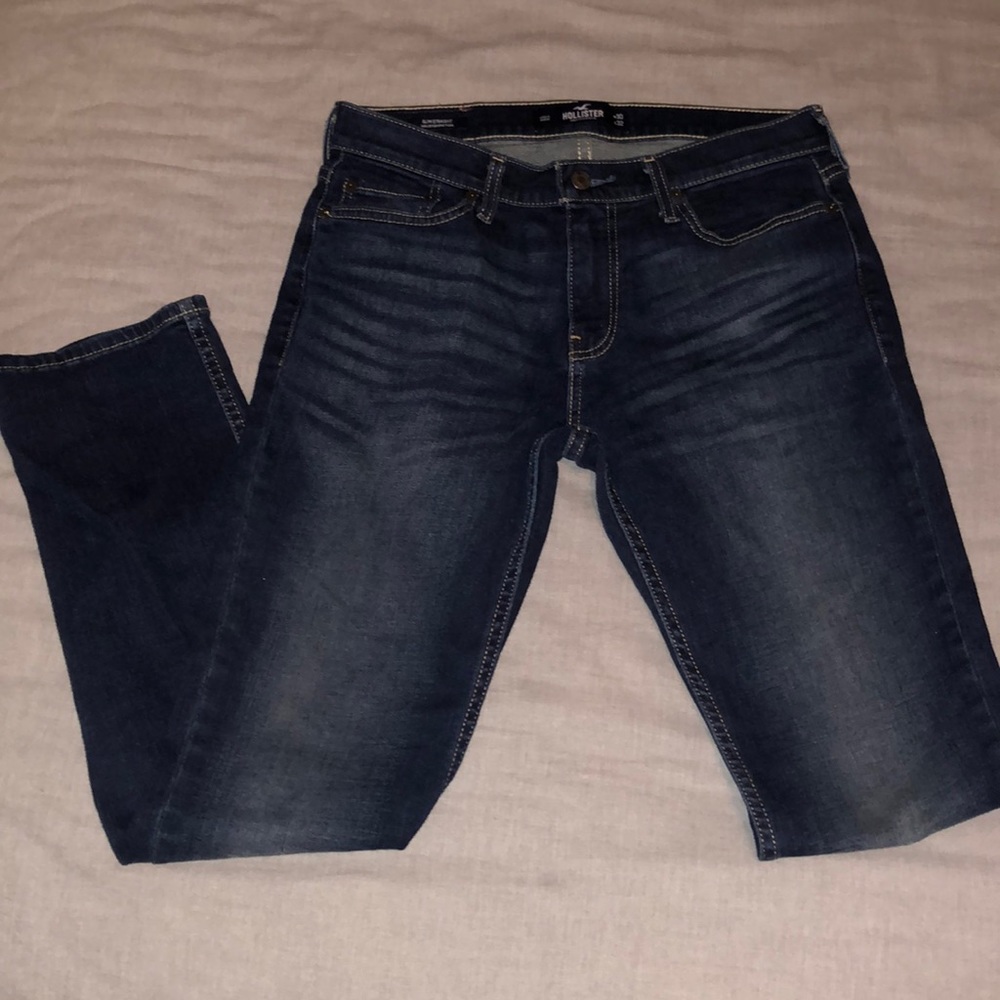 Dark blue jeans